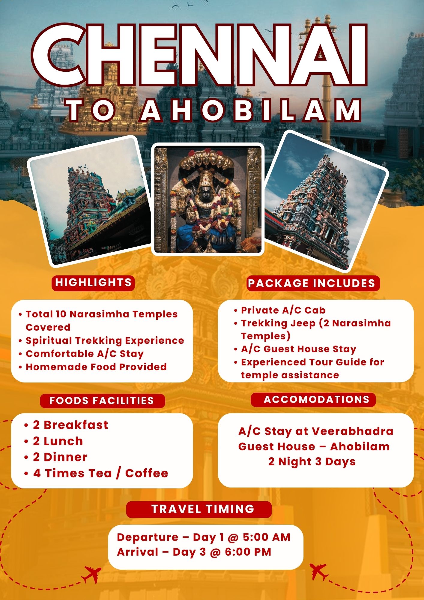 Ahobilam Tour Package from Chennai
