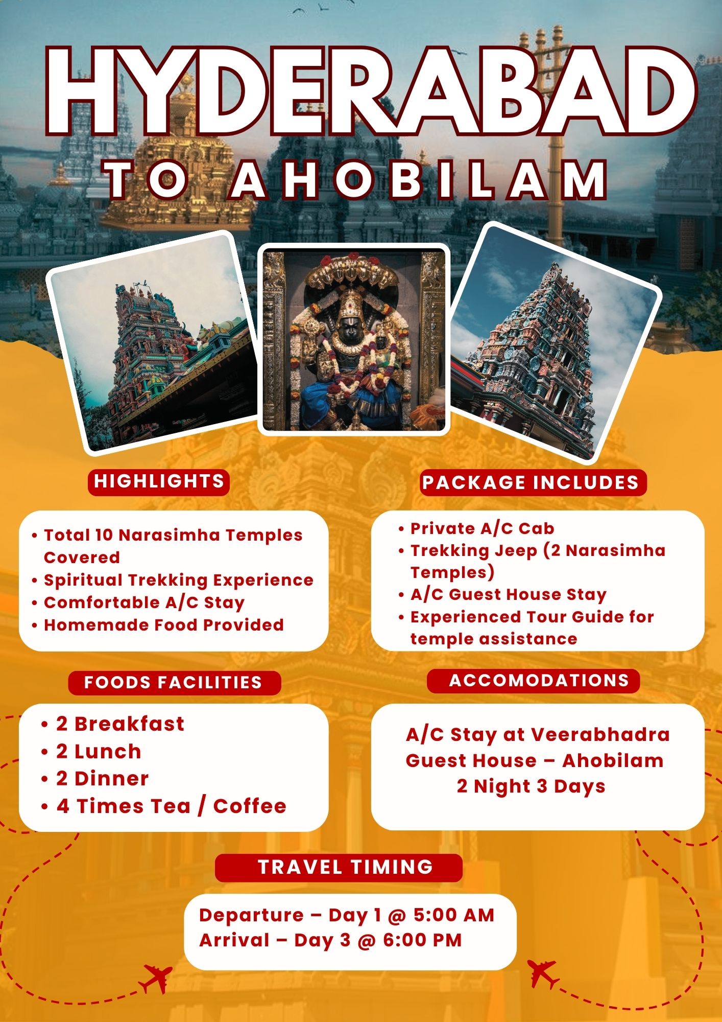 Hyderabad to Ahobilam Tour Package