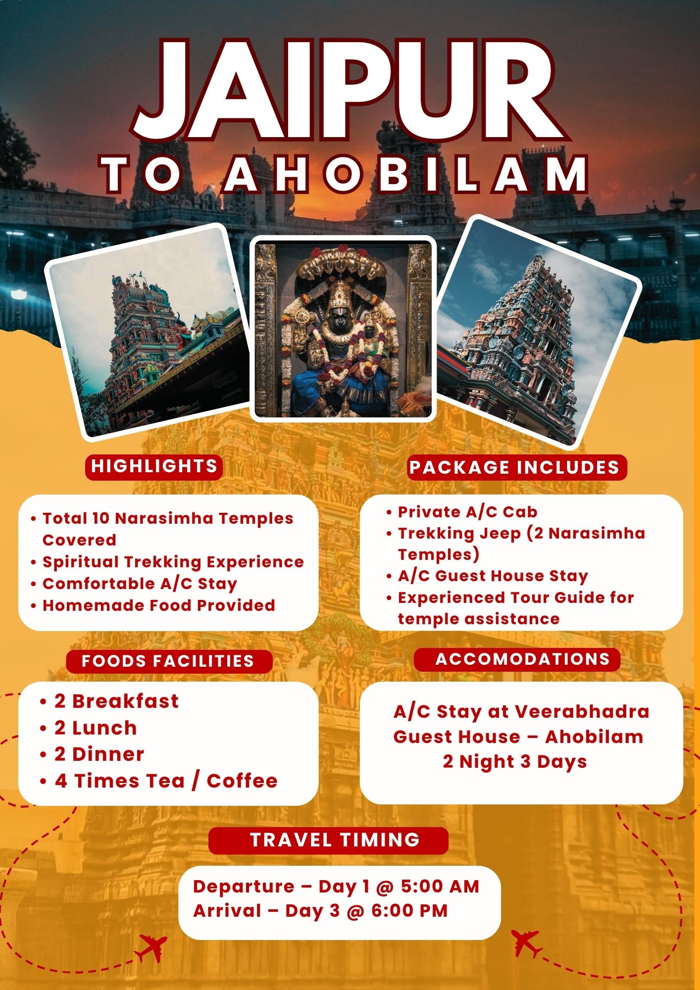 Jaipur to Ahobilam Tour Package