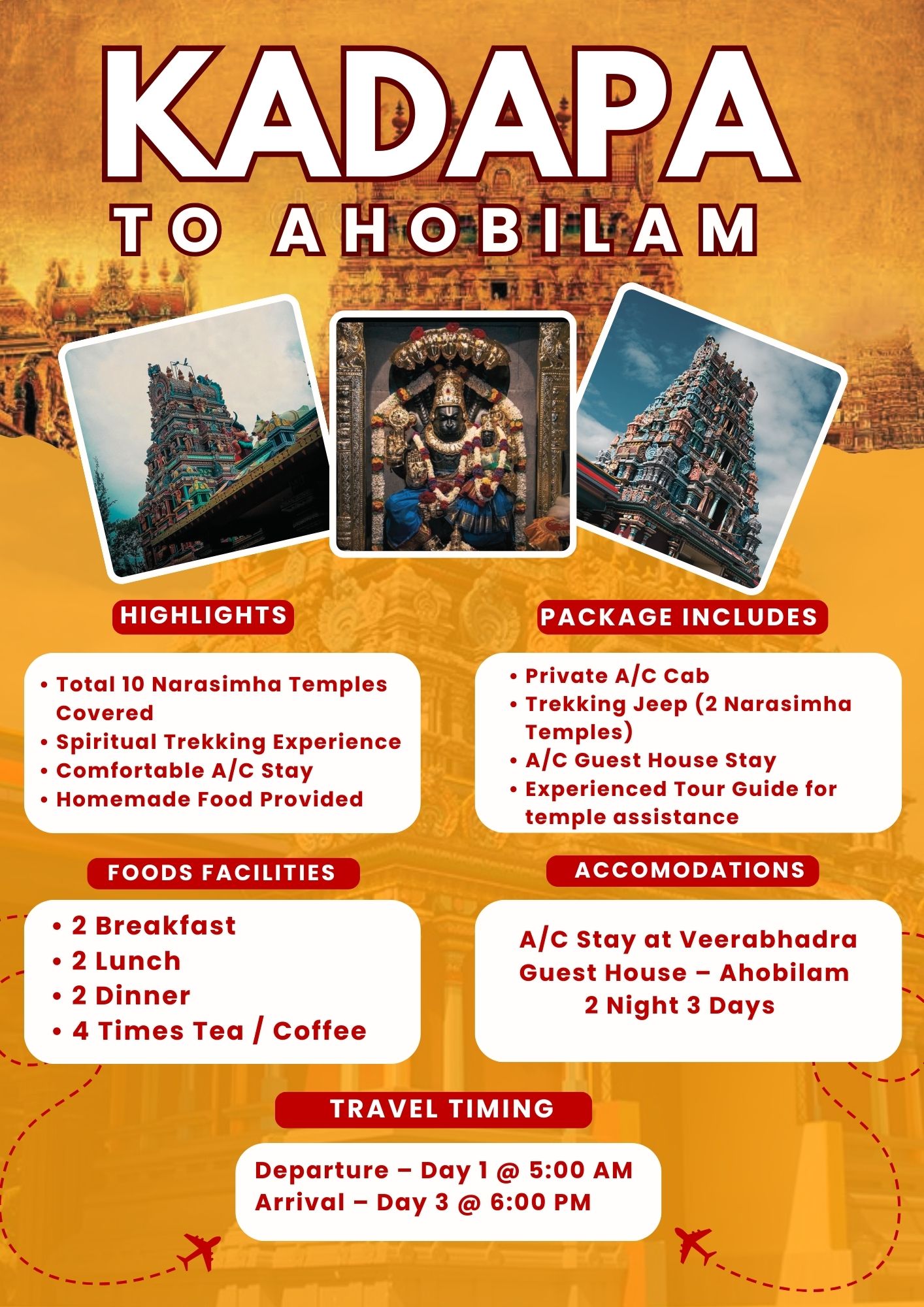 Ahobilam Tour Package from Kadapa