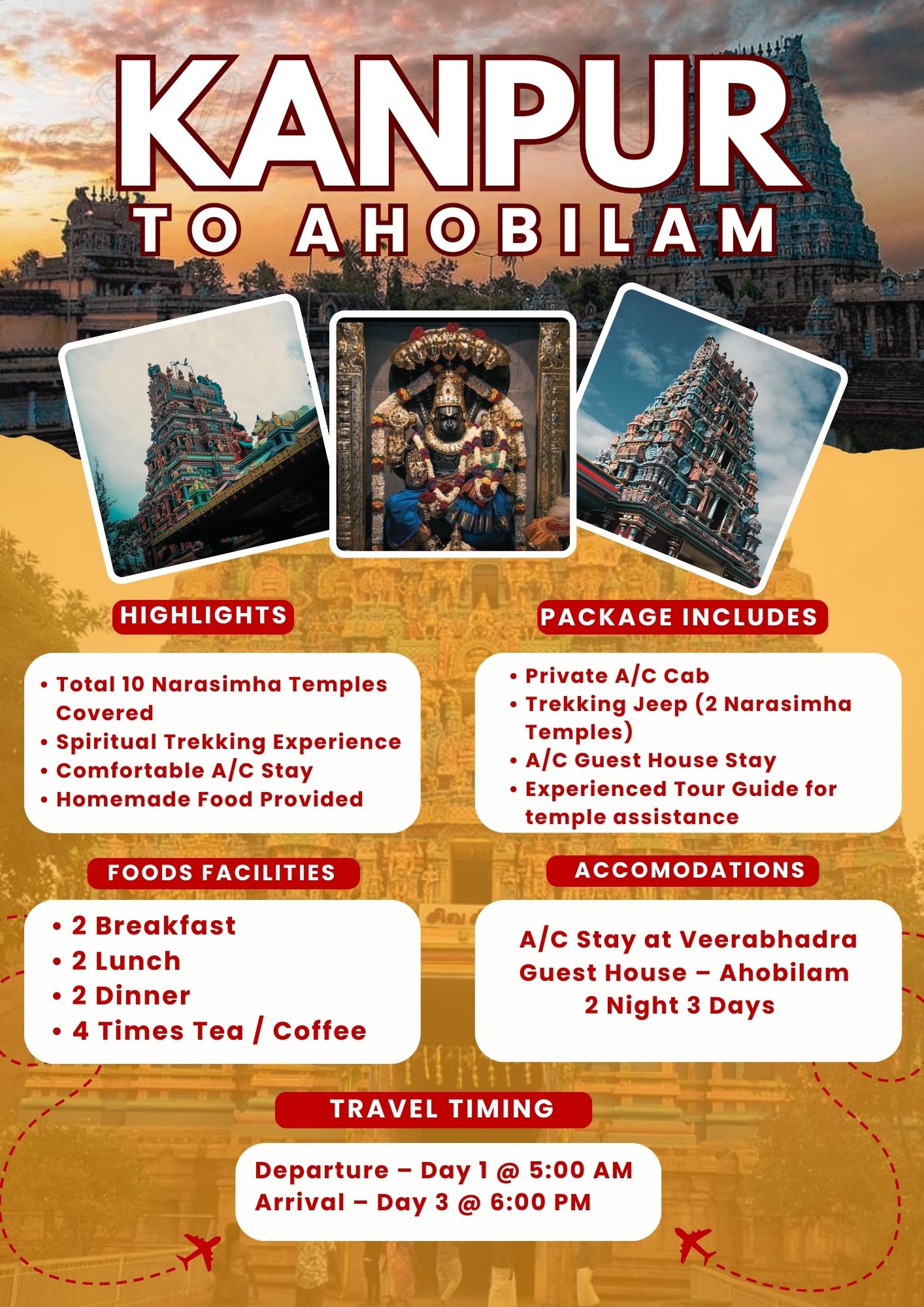 Kanpur to Ahobilam Tour Package