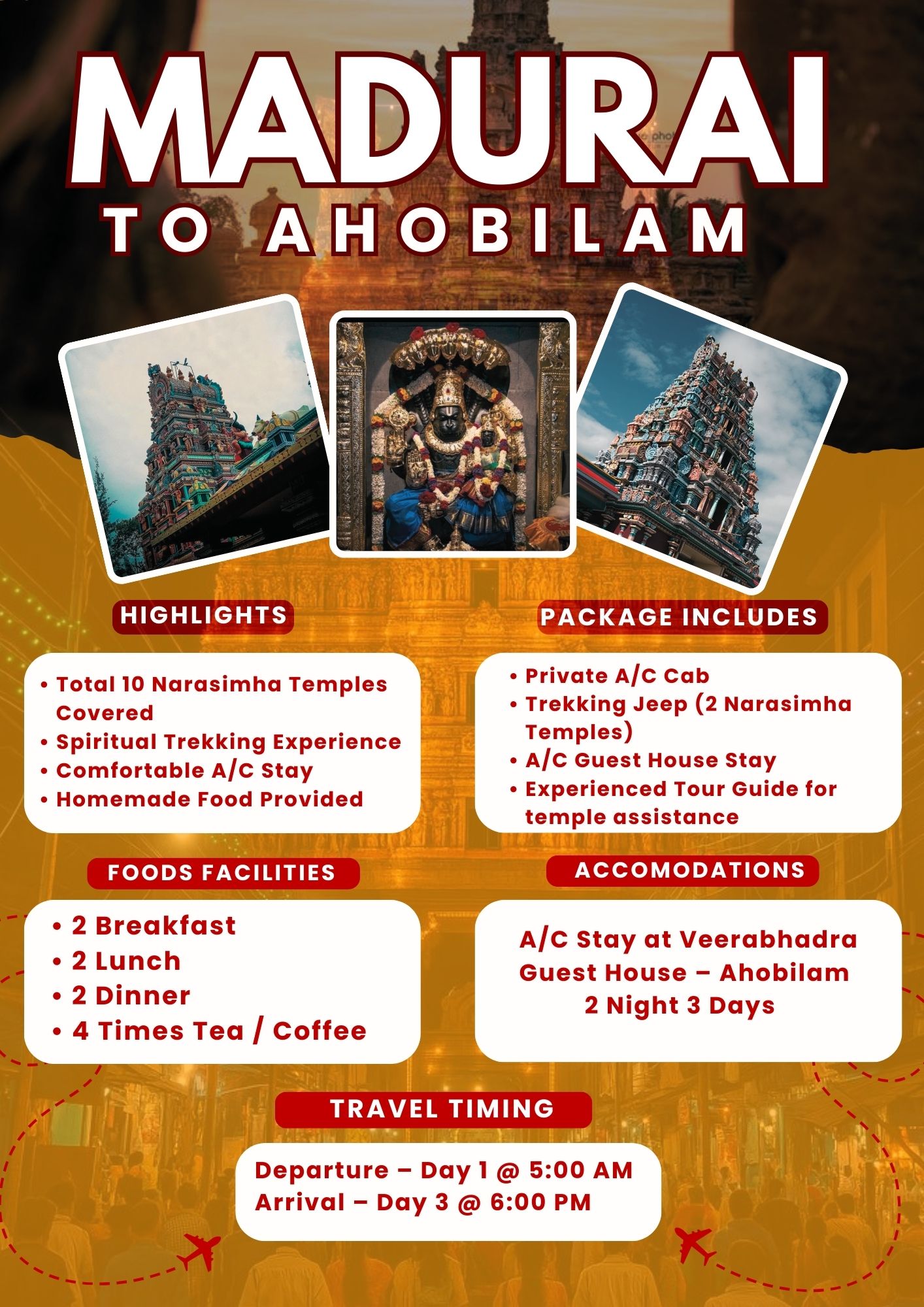 Madurai to Ahobilam Tour Package
