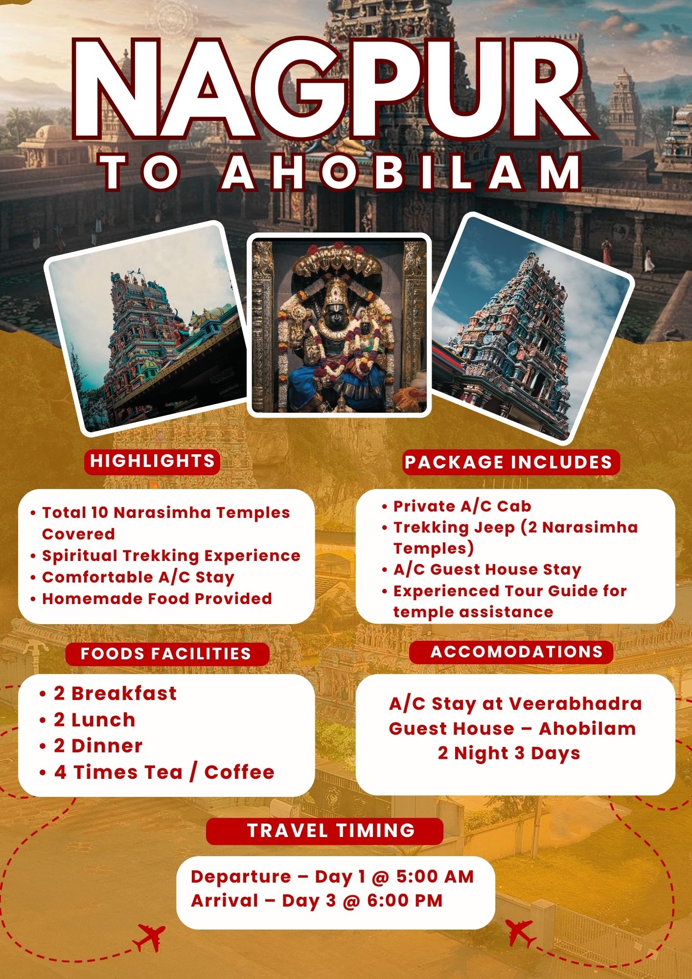 Nagpur to Ahobilam Tour Package