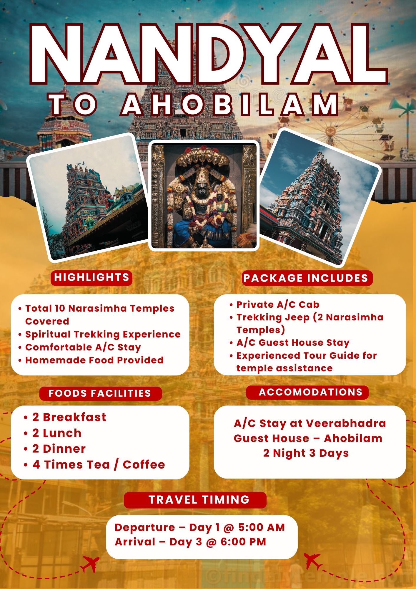 Nandyal to Ahobilam Tour Package
