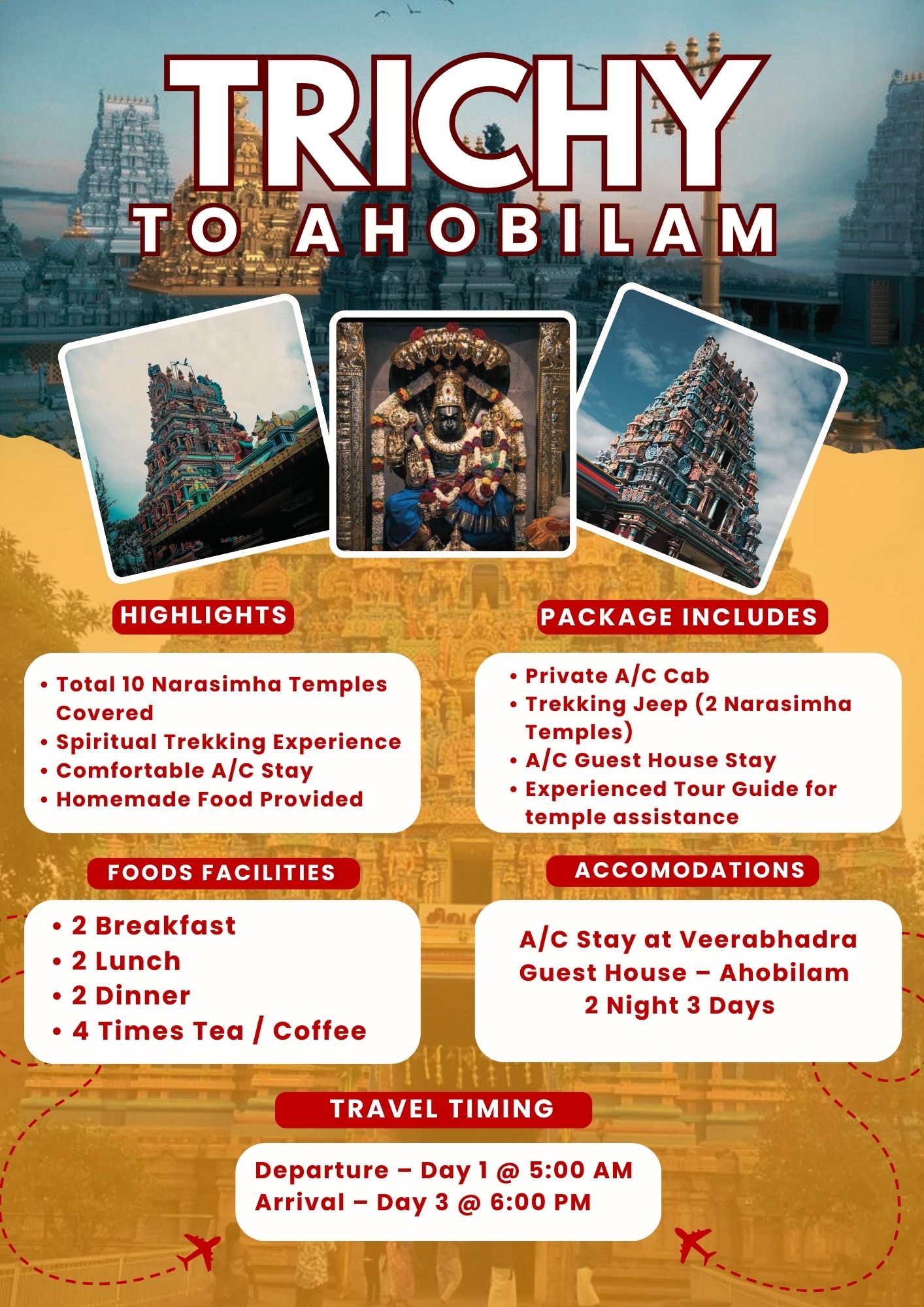 Trichy to Ahobilam Tour Package