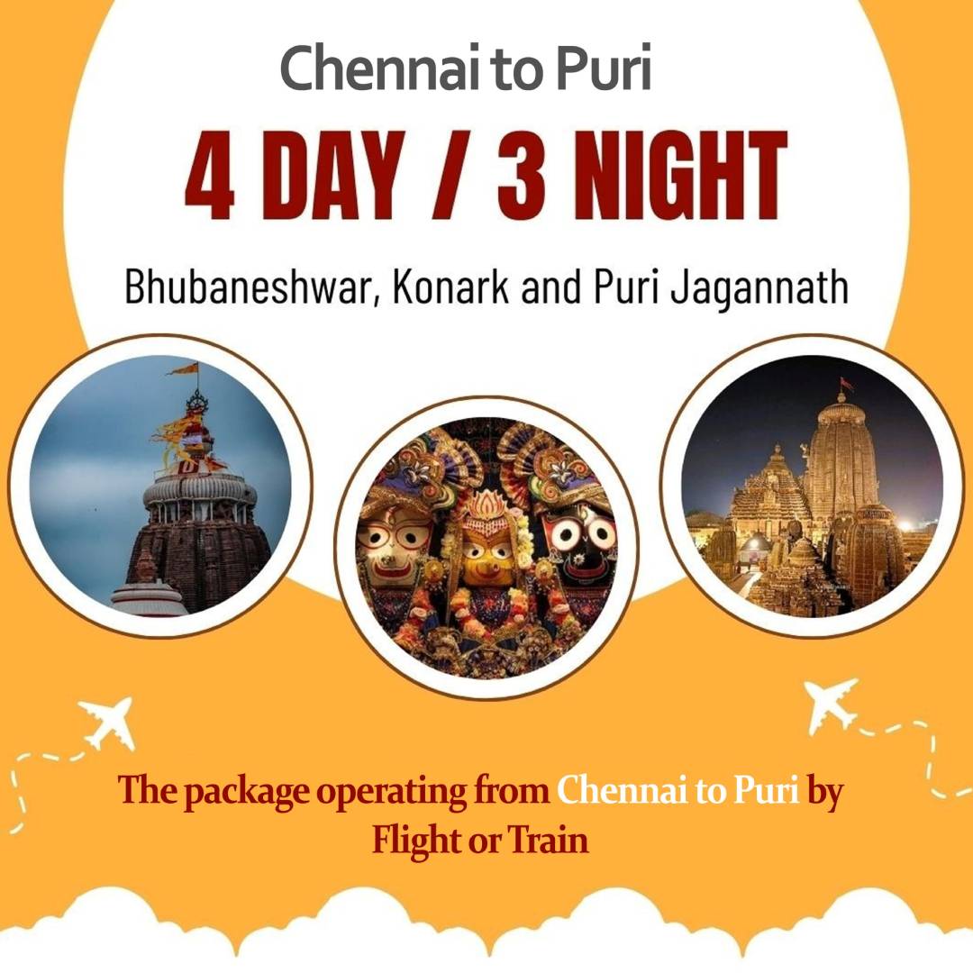 Chennai to Jagannath Puri Tour 4 Days