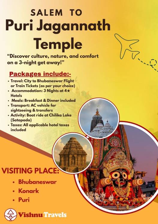 Puri Jagannath Tour Package from Salem